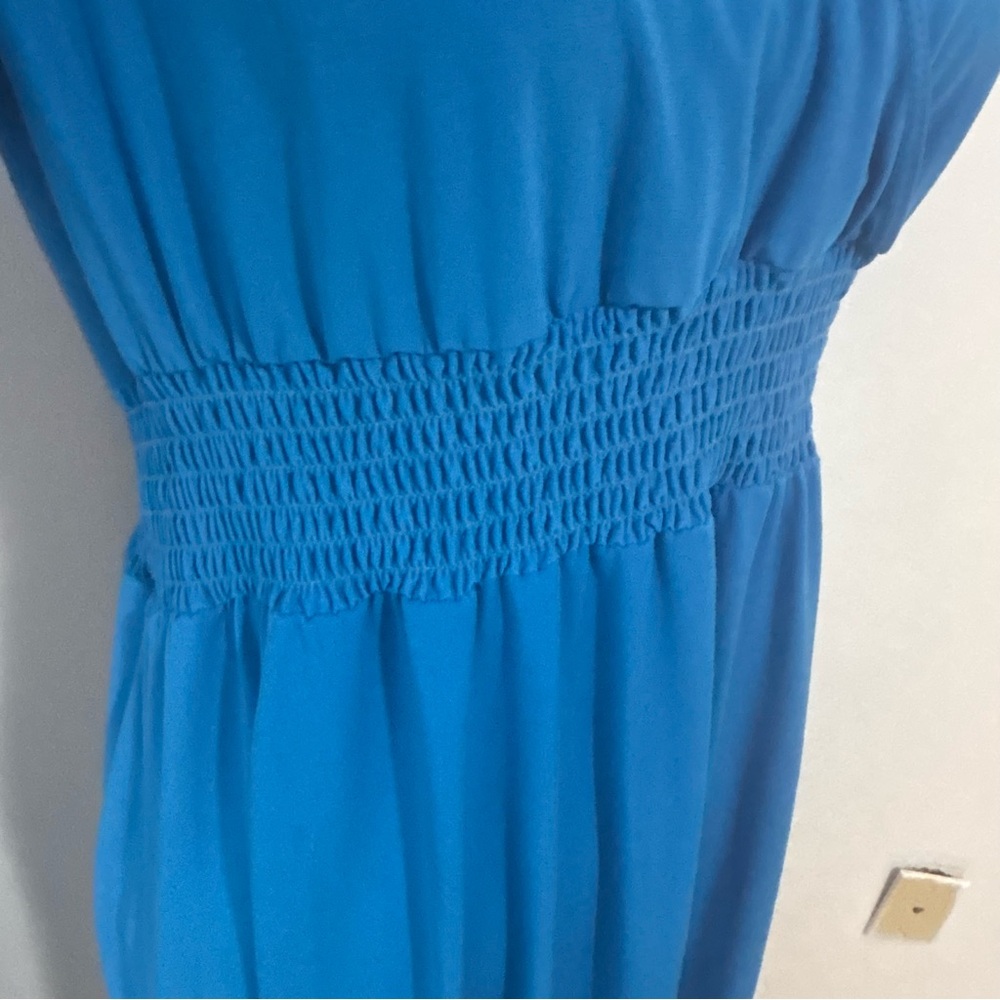 Tiana B. Blue V-Neck Dress - Picture 3 of 9